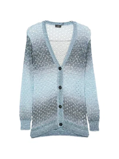 Etro Sequin-embellished Cardigan In Multi