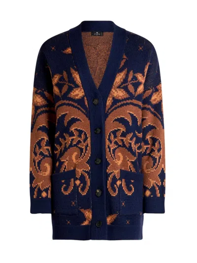 ETRO SET OF WOMEN'S COORDINATED GARMENTS ETRO - KNITWEAR CARDIGAN - BLUE