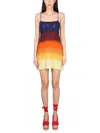 Etro Wool Mini Dress In Vibrant Hues