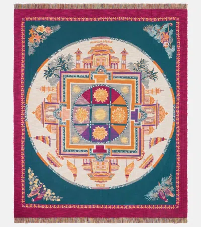 Etro Shanti Embroidered Cotton Throw In Multi