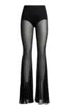 Etro Sheer Jersey Pants In Black
