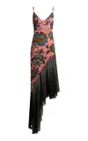 Etro Sheer-paneled Mesh Midi Dress In Black