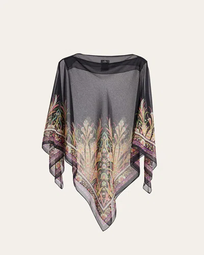 Etro Sheer Patterned Cover-up In Animal Print