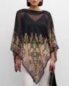 ETRO SHEER PATTERNED COVER-UP