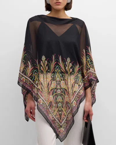 ETRO SHEER PATTERNED COVER-UP