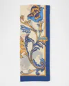 Etro Sheer Printed Modal-blend Scarf In Print On White Base