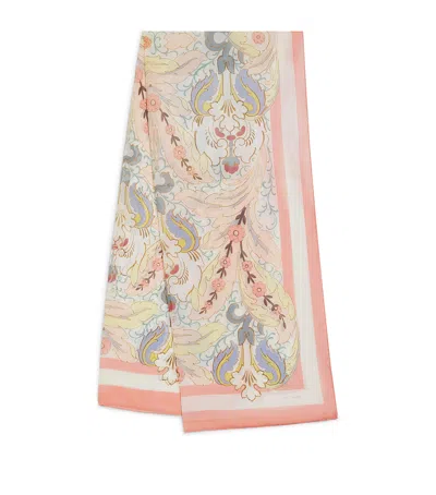 Etro Sheer Silk Paisley Scarf