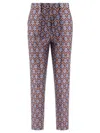 ETRO ETRO SHINY JACQUARD TROUSERS