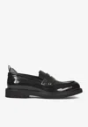 Etro Leather Penny Loafers With Insert