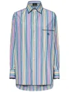 Etro Multi-coloured Striped Cotton Shirt Women In Multi
