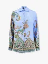 Etro Printed Shirt In Blue