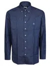 Etro Button-down Collar Cotton Shirt In Blue