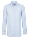Etro Roma Long Sleeve Logo Shirt In Blue