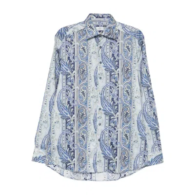 Etro Paisley-print Shirt In Blue