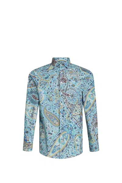 Etro Shirt In Clear Blue