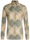 Etro Printed Popeline Shirt With Patchwork Paisley Print