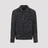 Etro Paisley Pattern Wool Blend Jacket With Tailored Fit In Gray