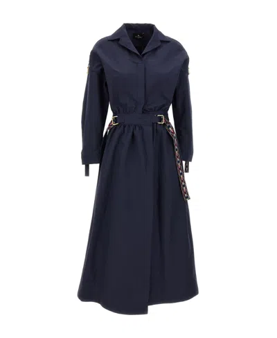 Etro Shirt Dress With Embroidered Ribbons