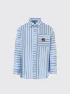 Etro Light Blue Shirt For Boy With Pegasus In Blue