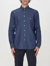 Etro Button-down Collar Cotton Shirt In Blue