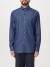 Etro Button-down Collar Cotton Shirt In Blue