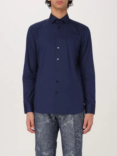 Etro Shirt  Men Color Blue