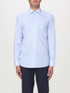 Etro Pegaso-embroidered Long-sleeved Shirt In Blue