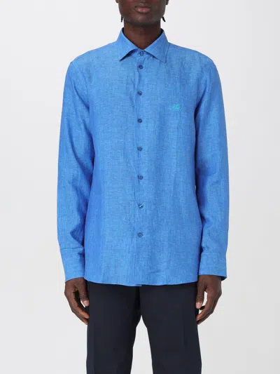 ETRO SHIRT ETRO MEN COLOR GNAWED BLUE,F44102011