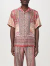 Etro Printed Silk Bowling Shirt In Multicolor