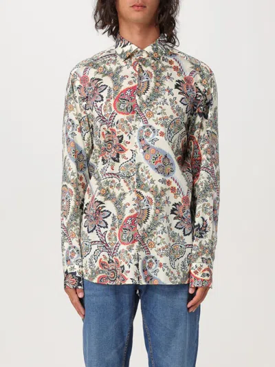 Etro Shirt  Men Color White In Multicolor
