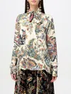 Etro Shirt With Paisley Print In Beige