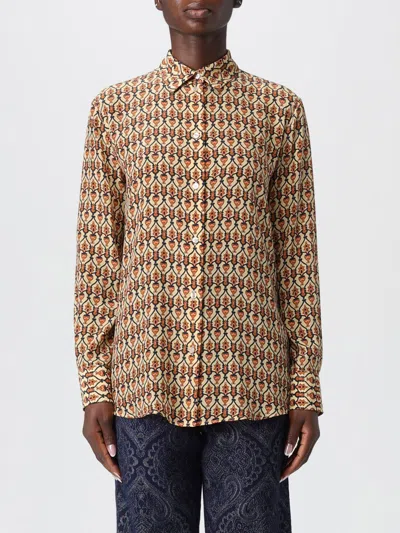 Etro Shirt Woman  In Brown