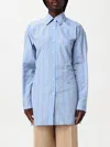 Etro Knotted Button-up Striped Shirt In Gnawed Blue
