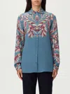 Etro Women Paisley Print Silk Shirt In Multi