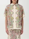 Etro Paisley Pattern Shirt With Floral Accents In White