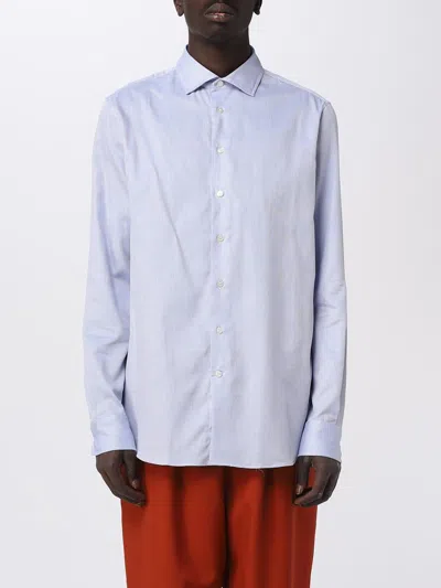 Etro Shirt In Cotton In Gnawed Blue