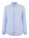Etro Men's Button-down Collar Cotton Shirt In Light Blue