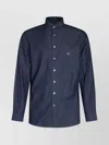 Etro Shirt Long Sleeves Pointed Collar Regular Fit In Blue