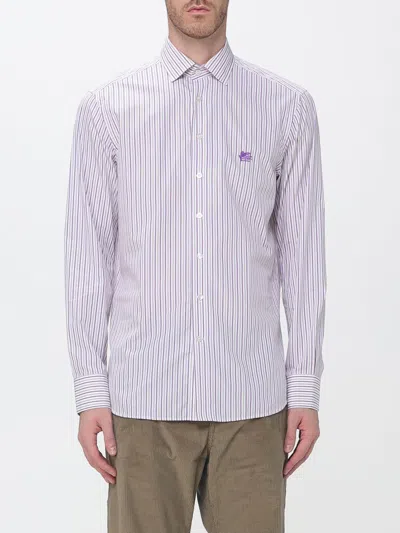 Etro Shirt Men Color Violet In Blue