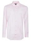 Etro Long Sleeve Fuji Botton Down Logo Shirt In Multicolor
