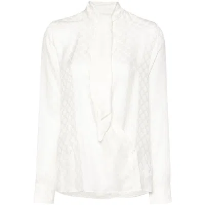 Etro Monogram-jacquard Shirt In Beige