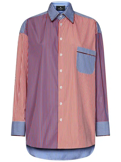 Etro Cotton Shirt In Multicolour