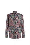 Etro Shirt With Paisley Print In Multicolour