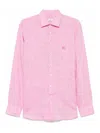 Etro Logo Long-sleeved Shirt In Nude & Neutrals