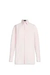 Etro Piped-trim Cotton-poplin Shirt In Pink
