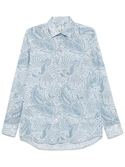 Etro Shirt Roma In Blue