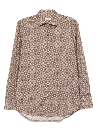 Etro Shirt Roma In Neutral