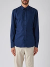 Etro Pegaso-motif Long-sleeve Shirt In Navy