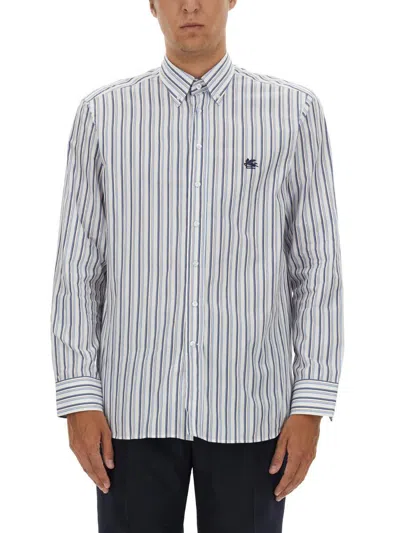 Etro Men's Rome Shirt In Blue