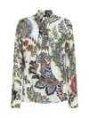 Etro Shirt With Paisley Print In Stampa F.do Bejge